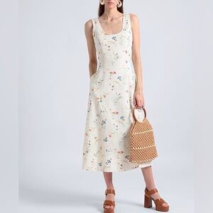 POLO RALPH LAUREN Floral Print Linen Midi Dress ❤️NWT❤️IN STORES❤️